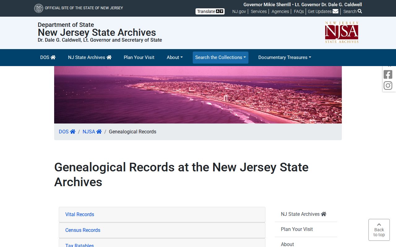 Clifton city directory research at New Jersey State Archives genealogy collections